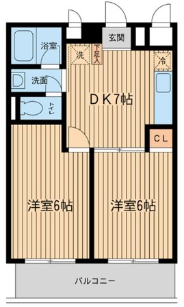 行徳倶楽部の物件間取画像